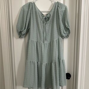 Sage green A line dress